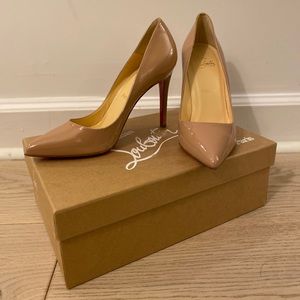 NIB Christian Louboutin Pigalle 100 patent pumps